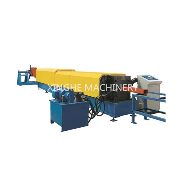 Frequency Control Downspout Roll Forming Machine With Hydraulic Cutting Machine