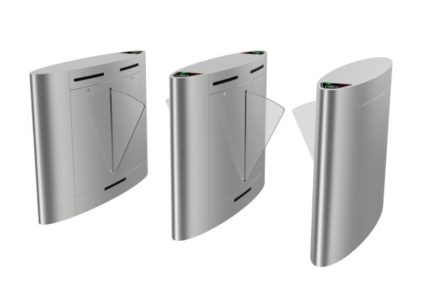 Buy QR Code Reader Auto Access Control Turnstile Gate Flap Barrier at wholesale prices