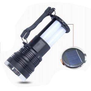 China SMD2835 Rechargeable Battery Ip55 Solar Led Flashlight Torch Waterproof For Tent on sale