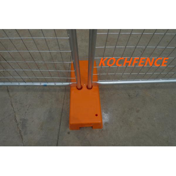 Eco Friendly Galvanized Temporary Fence With Cementing PVC Plastic Base