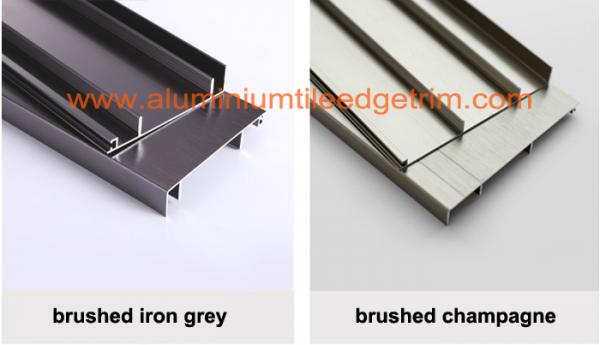 iron grey aluminium skirting board