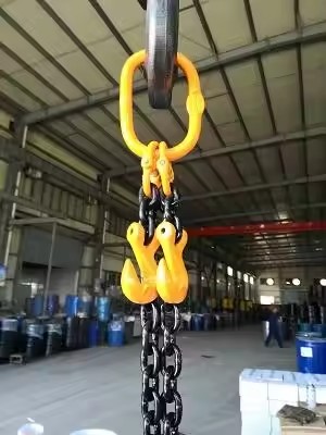 G80 Chain Sling With Legs/Endless for Lifting Goods Black Finish Welded Chain Structure