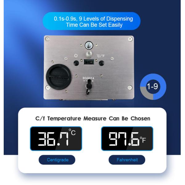 1000ML CE Digital Automatic Hand Sanitizer Dispenser Thermometer