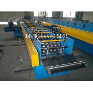 Gcr 15 Z purlin roll forming machine with 15 rows Rollers / PLC vector inverter