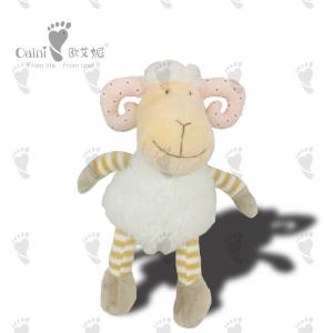Quality Soft PP Cotton Fabric Dog Toys Stuffed Plush Child Friendly Pets Dog Toy Goat for sale
