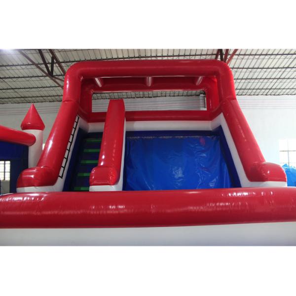 Tarpaulin Inflatable Large Slide / Playground Climbing Combo Bounce House