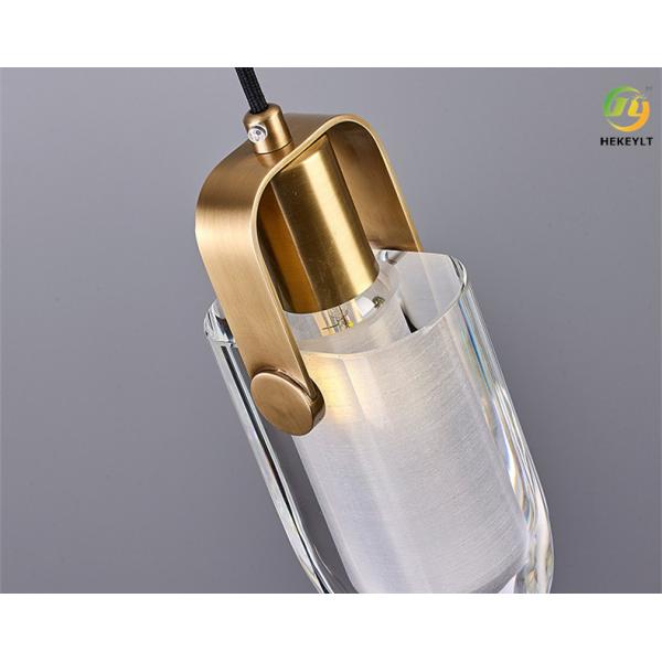Brass crystal Nordic Pendant Light E14 without contain light source
