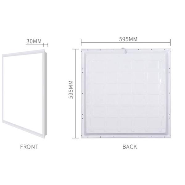 Indoor Flat Drop Ceiling Led Light Long Lifespan Good Heat Sink High Lumen