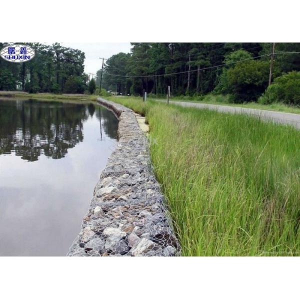 Protect Ecological Environment Hexagonal Gabion Basket 4.0mm Heavy Galvanized