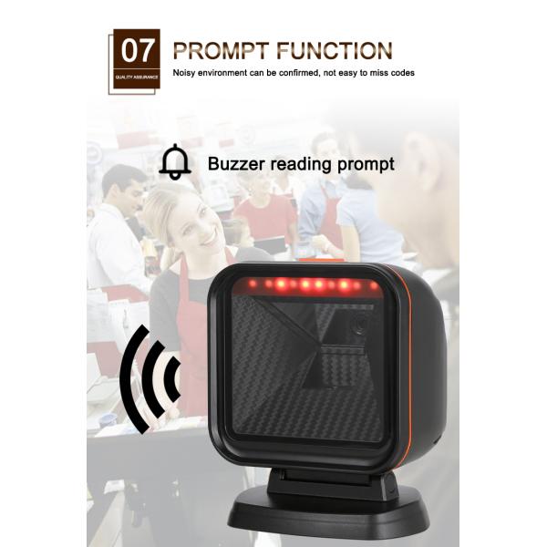 China Manufacturer Auto Scanning PS80H 2d Qr Code Reader Barcode Scanner Desktop Supermarket