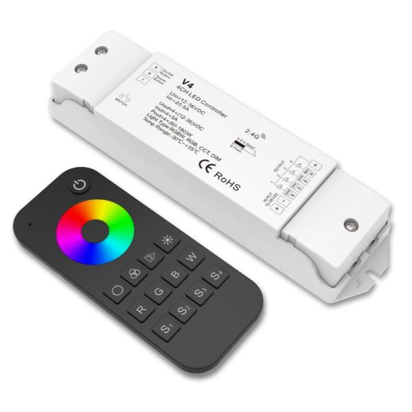 Buy RF Wireless RGBW LED Strip Controller With Auto - Transmitting Function at wholesale prices