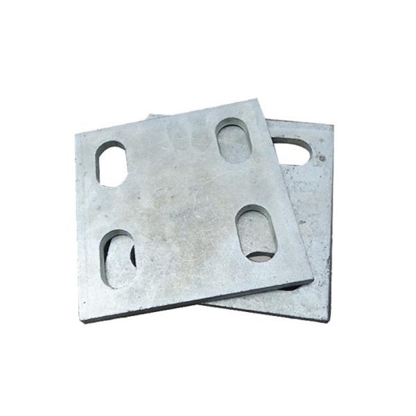 Buy 4 Hole Galvanized Embedded Plate With Round/Square/Rectangular Shape at wholesale prices