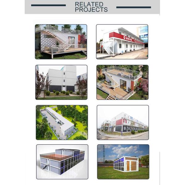 Zontop 2 Story 40ft Prefab Shipping Container Luxury Modern House Prefabricated Prefab Cabin Homes