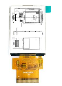 China 2.4 Inch IPS TFT LCD Display Modules 4 Lines 8 Bit RGB interface on sale