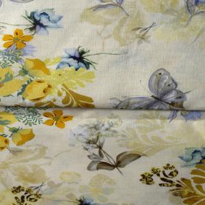 Quality Dress Shirting Polyester Printing Fabric Ramie knitting cotton Clothing for sale