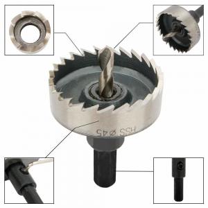 Quality 45mm HSS Hole Saw Drill Bit For Stainless Steel , Metal Hole Cutting Tools for sale