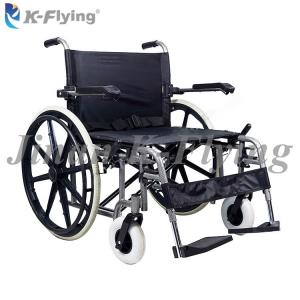China Steel Medical Rehabilitation Equipment Adult Disabled Folding Manual Wheelchair on sale
