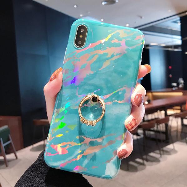 Iphone, Samsung & Huawei laser marble case with iRing, Iphone Xs Max TPU marble case with iRing, Samsung Note 8 case