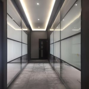 Quality 60mm/90mm Grid-Designed Glass Partitions Improving Durability Reducing Vibration for sale