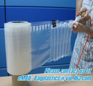 Quality OEM/ODM China Plastic Bubble Cushion Wrap Air Bubble Film Packaging For Protective Air Column Pillow Air Cushion, bageas for sale