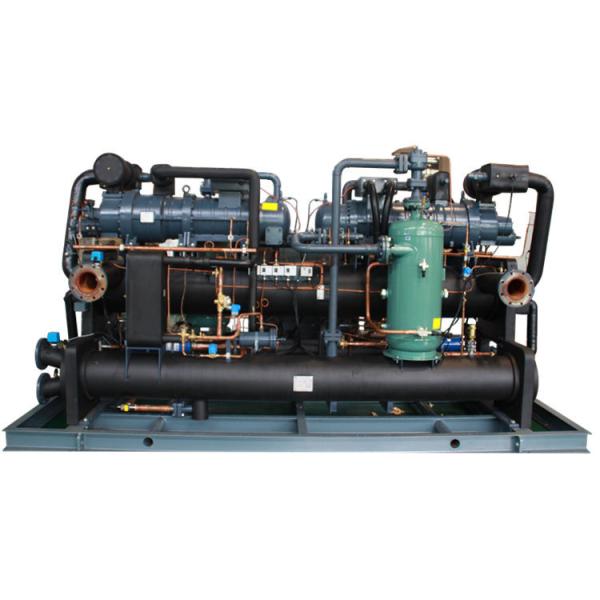 Water Cooled Scroll Chiller Compressor Condenser PLC Energy Saving