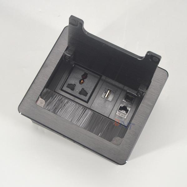 Flush mount office desk mount usb charger universal power socket