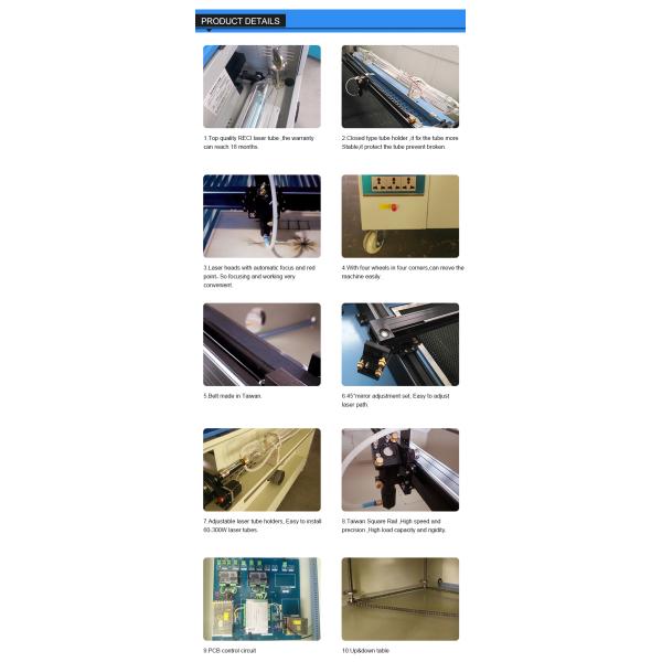 0.2-50KHZ 80w CO2 Laser Cutting Machine Co2 Laser Cutting And Engraving Machine