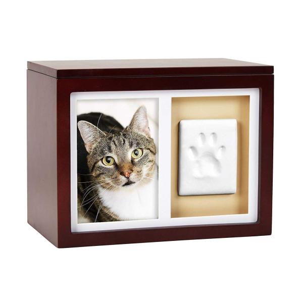 Non Toxic Wood Photo Frames Memorial Pet Paw Print Customized And Uncrackable