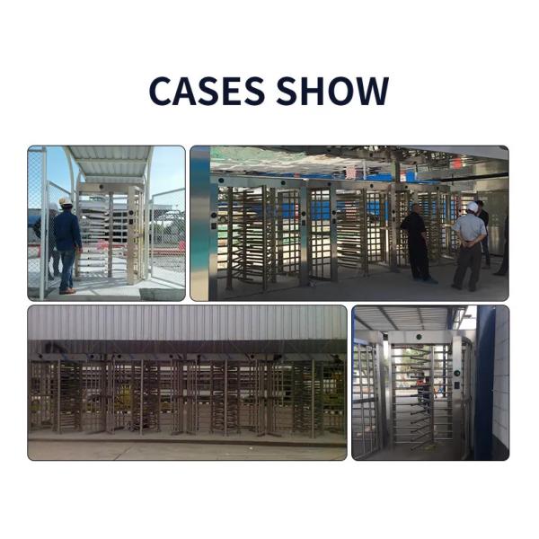 Top Grade Durable Tested Access Control Full Height Turnstile Gate For High-Risk Facilities