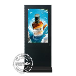 Quality 55&quot; 2000nits High Brightness IP65 Waterproof Outdoor LCD Digital Signage Display Standee with Camera for sale