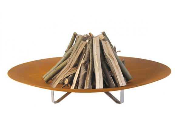 Buy Welding Craft Contemporary Wood Burning Fire Pit Garden Design 100cm Dia at wholesale prices