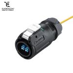 Outdoor Optical Fast signal Connectors Cable M24 Fiber Optic Light Connector
