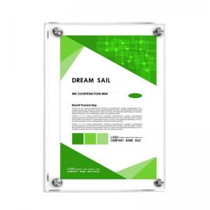 Quality SGS Acrylic Wall Mounted Document Holders A3 Big Size for sale