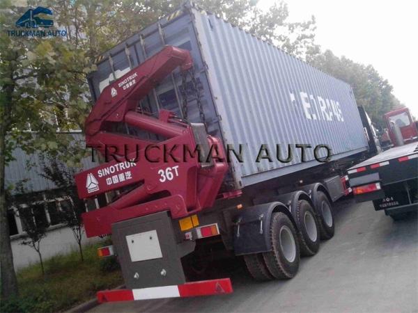 Buy Customized Dimensions  Container Side Loader Trailer With Self Loading 37 Tons at wholesale prices