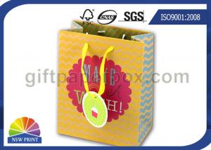 Quality Full Color Printing Custom Brown Kraft Paper Bags For Birthday Gift Packaging for sale