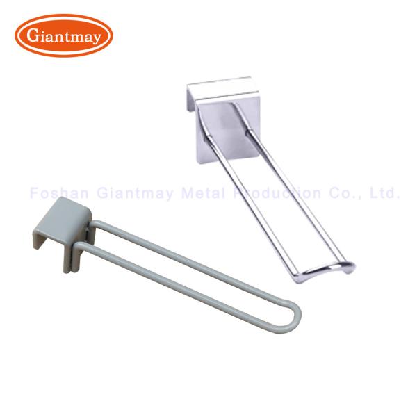 Metal Square Tube Hook With Price Tag Hanging Bar Hooks