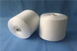 Smooth Hairless Raw White polyester textured yarn With Ring Spun Technics , AAA