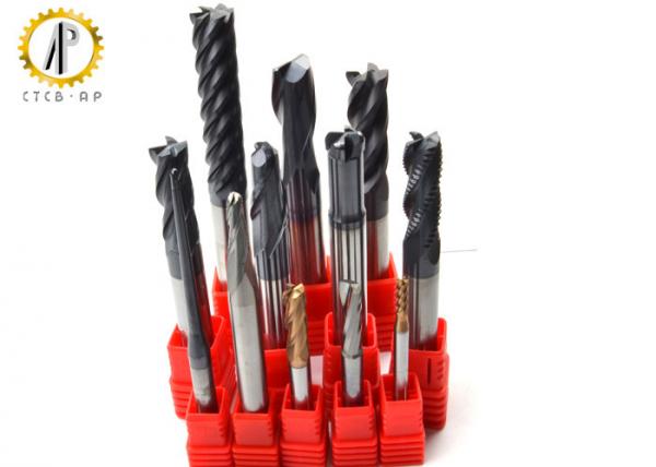 Buy Extra Long Carbide End Mill For Router , Metal Lathe Cutting Tools HRC40-65 at wholesale prices