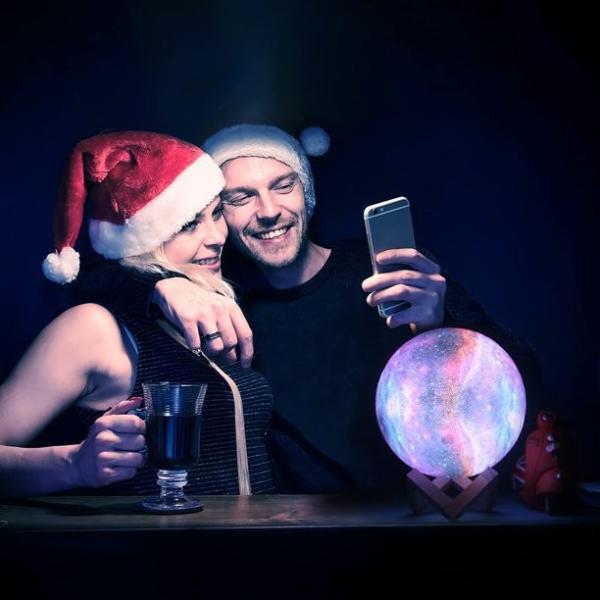 Multifunction Smart Moon Lamp 3D Multicolor Decorative For Indoor Home Bar
