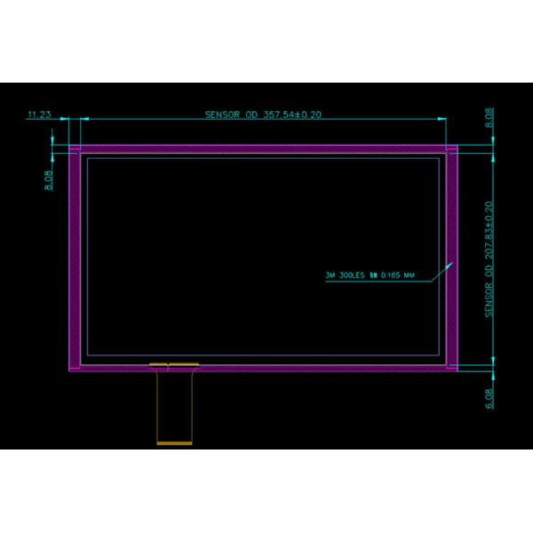 10 Point 15.6 Inch USB Capacitive Touch Panel Screen With Muilti Systems.