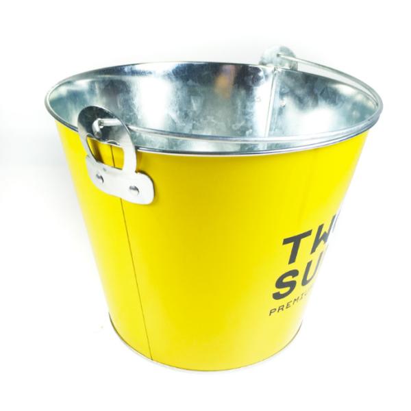 Tinplate Metal Wine Bucket 5L Personalized Wine Chiller Bucket