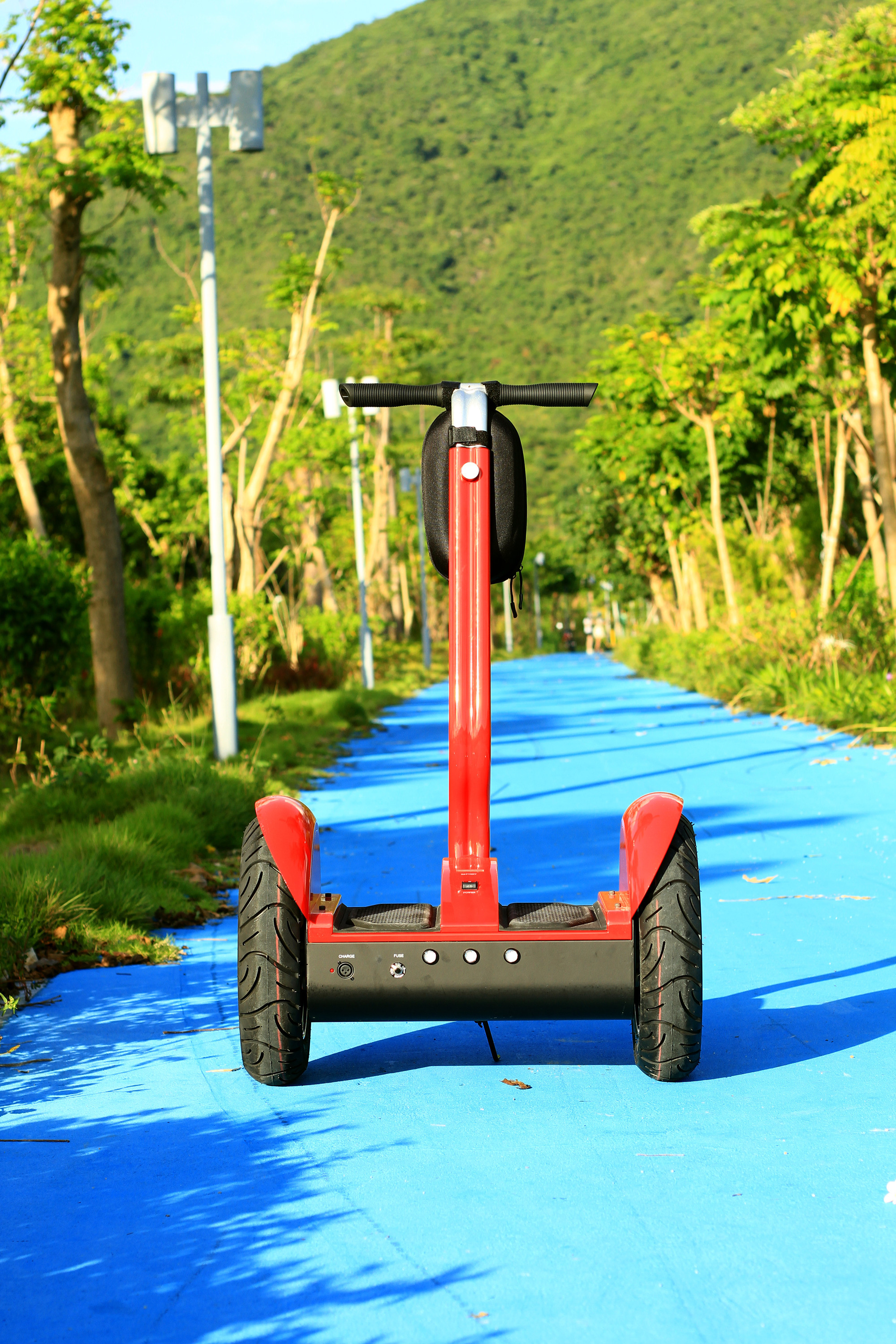 City Model Yellow Balance Electric Scooter / 2 Wheel Electric Standing Scooter 2000W 72V