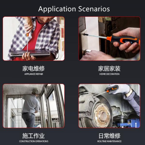 Comfortable Non-Slip Handle Magnetic Phillips Screwdriver With Chromium-Vanadium Steel