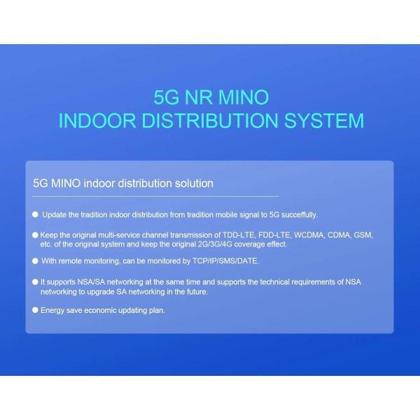 High Gain 85dB 5G Signal Booster NR Mino Indoor Distribution System