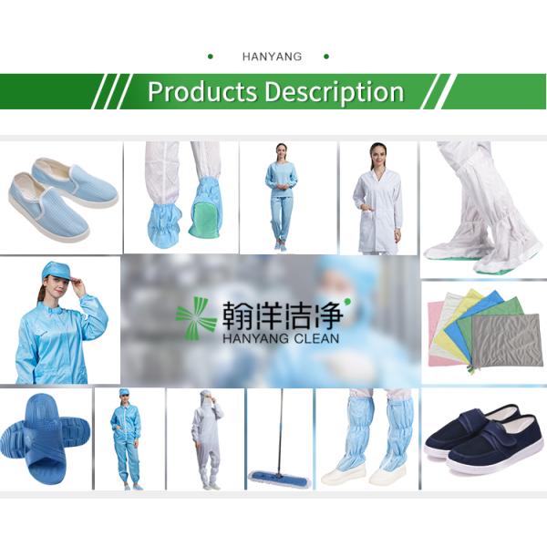 Class 100/1000 Cleanroom Suit with 75D Stripe Fabric and S-4XL Sizes for Factory Workshop