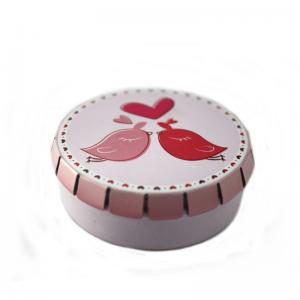 Quality Small Round Metal Click Clack Box for Chocolates for sale