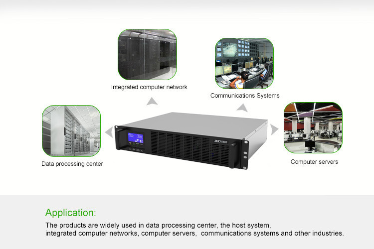 100VAC 240VAC 1000va Rack Mount UPS Single Phase Battery Backup