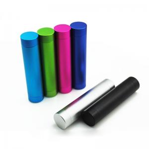 Quality Metal Cylinder 2600mAh Portable Power Bank External Charger for Tablet PC/Mobile Phones for sale