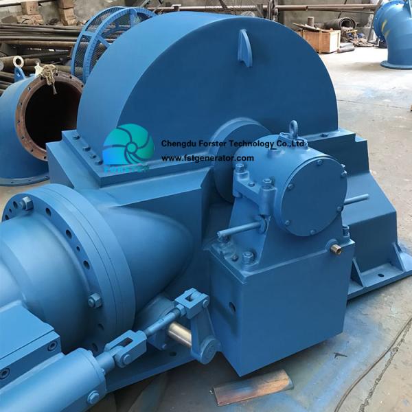 Stainless Steel Runner Turgo Turbine Generator 982.6 Kw Output 400v/6300v