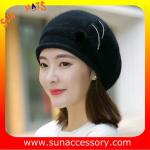 QF17002 Sun Accessory customized fashion knitted beanie hats for ladies ,Hats in